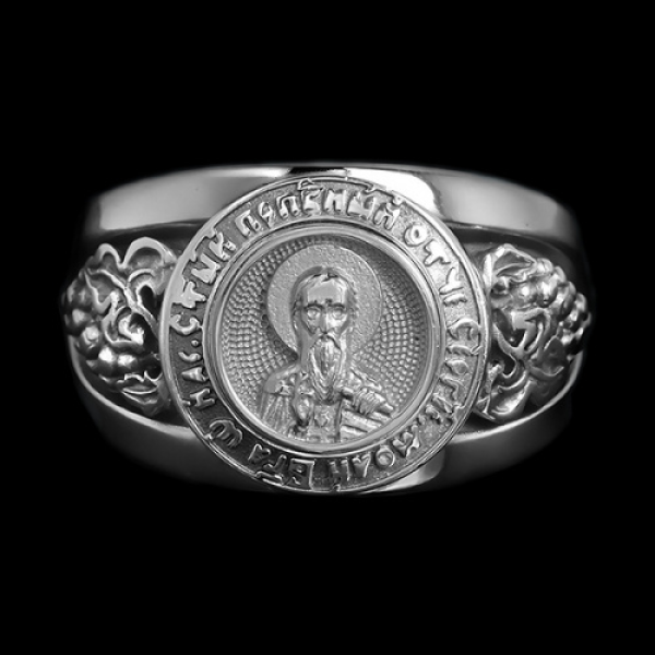 Кольцо православное Преподобный Сергий Радонежский (арт.699.04.00.43)