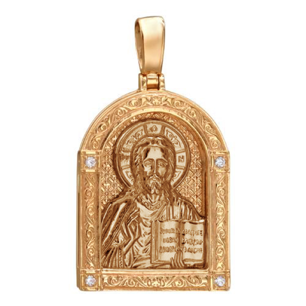 Икона Господь Вседержитель нательный образок (арт. 01П150486А)