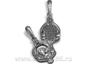 Касперовская икона БМ ПДС 071 нательная иконка из серебра