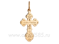 Православный крест из красного золота 40155000
