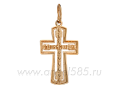 Православный крест из красного золота 40648000
