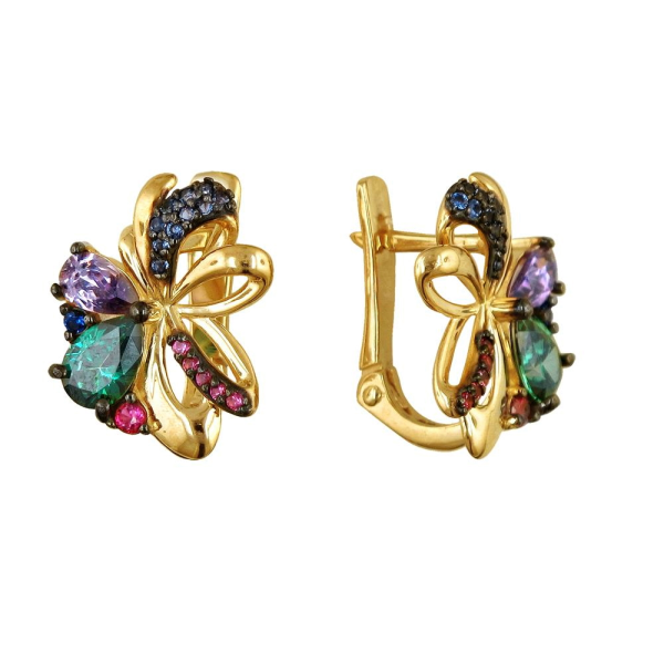 Серьги (арт. 01С2312022ЧР-1)