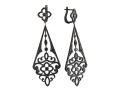 Серьги (арт. 01С2510728Ч-1)