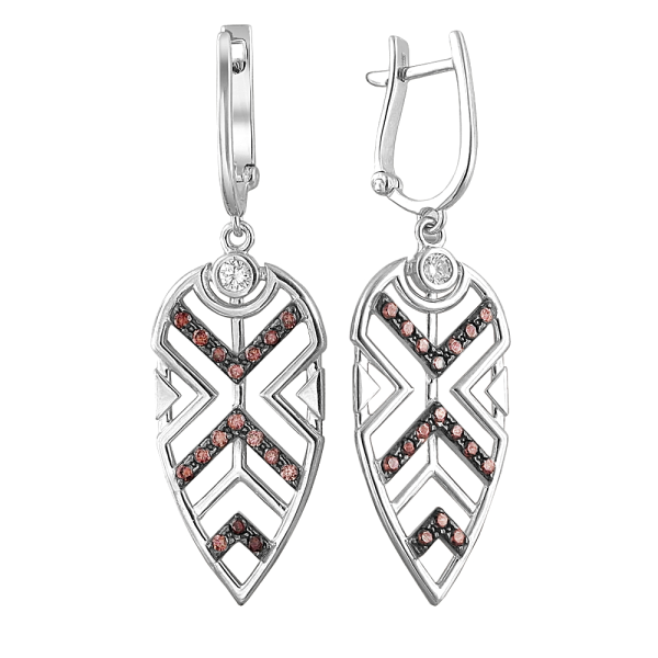 Серьги (арт. 01С258618ЧР-1)