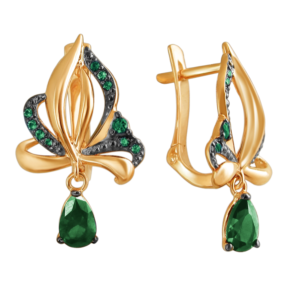 Серьги (арт. 01С4111824ЧР-2)