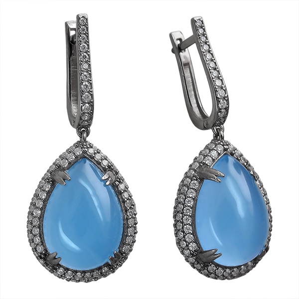Серьги (арт. 01С4511080Ч-1) Серьги (арт. 01С4511080Ч-1)